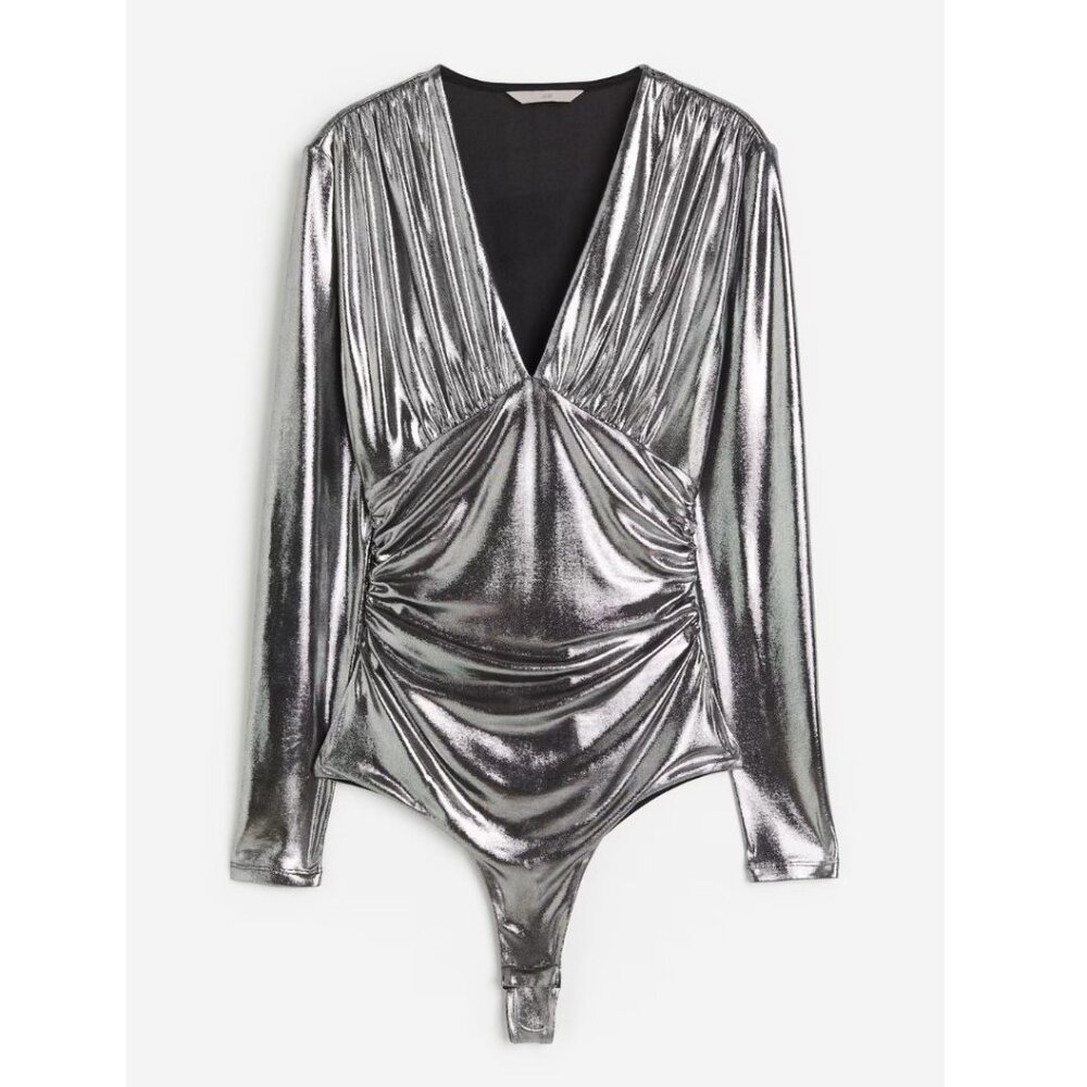 H&M Silver Bodysuit